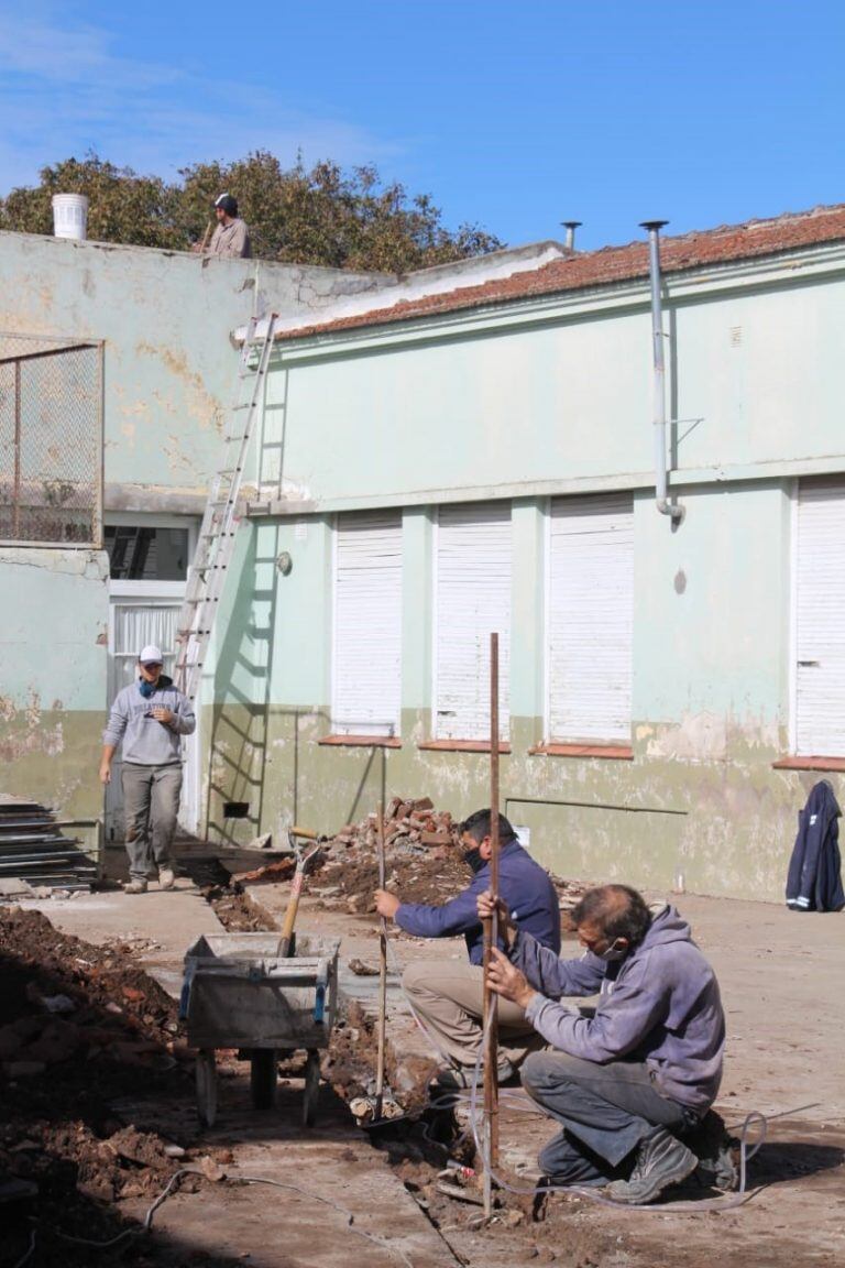 Obras en distintas escuelas de Tres Arroyos