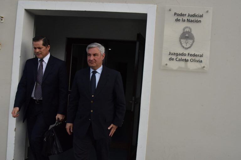 vicealmirante de la Armada, José Luis Millán en el Juzgado Federal de Caleta Olivia