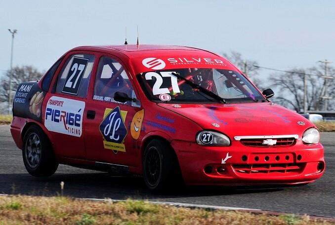 Esequiel Lorenzatti, puntero de la Clase 3 1.6 que, junto con el Turismo Promocional, vienen de correr por primera vez en Termas de Río Hondo.