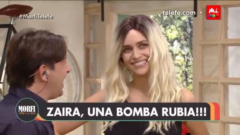 Zaira Nara se pasó al bando de las rubias. (Foto: Captura de video)