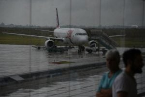 Avión que aterrizó de emergencia.