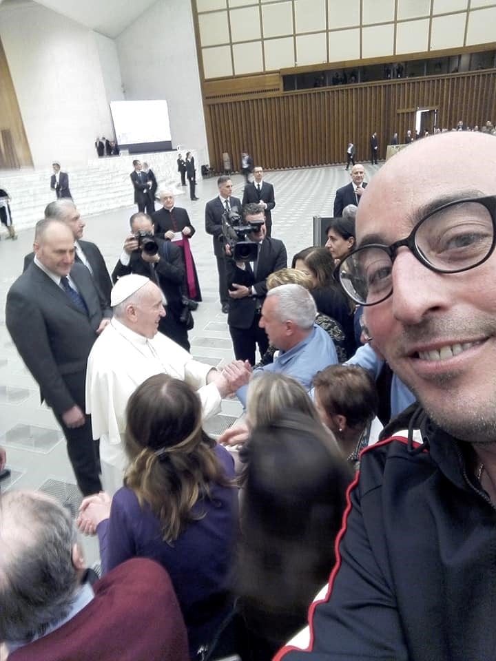 El Papa Francisco con la remera del Central Norte (Facebook Germán Ariel Morales)