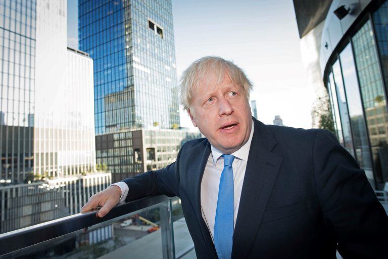 El primer ministro del Reino Unido, Boris Johnson, es fotografiado el 24 de septiembre de 2019 en Nueva York, antes de la 74.a sesión de la Asamblea General de las Naciones Unidas. Crédito: Stefan Rousseau/PA Wire/dpa.