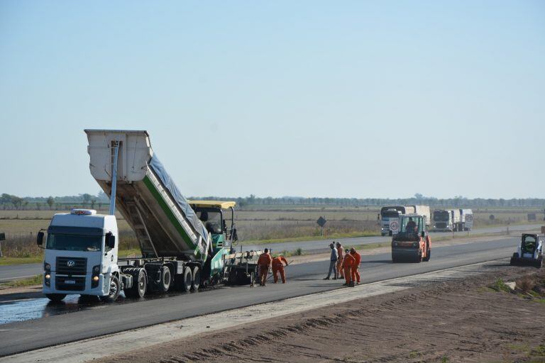 Trabajos en la autopista de la ruta 34