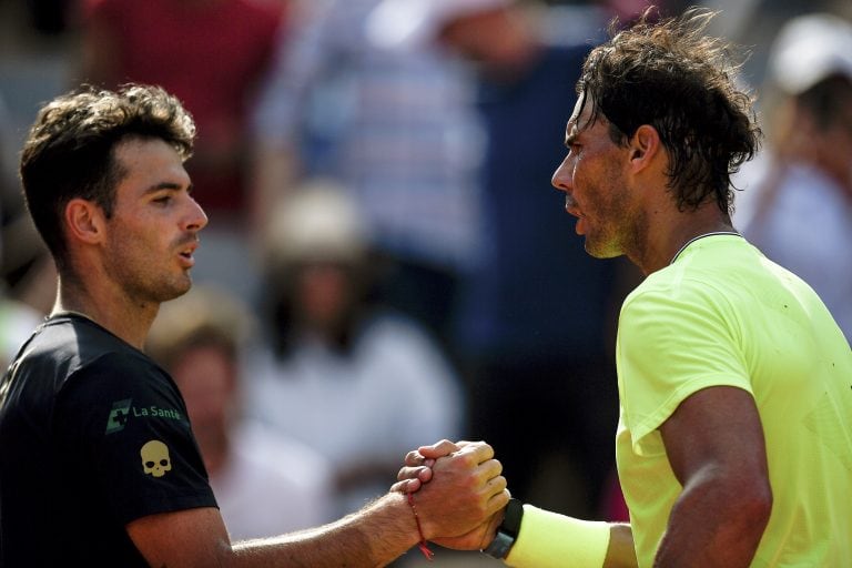 Fin del partido para el Topo y Rafa. (AFP)