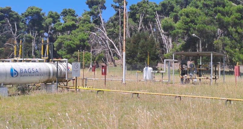 Obras de gas en Claromecó y Orense