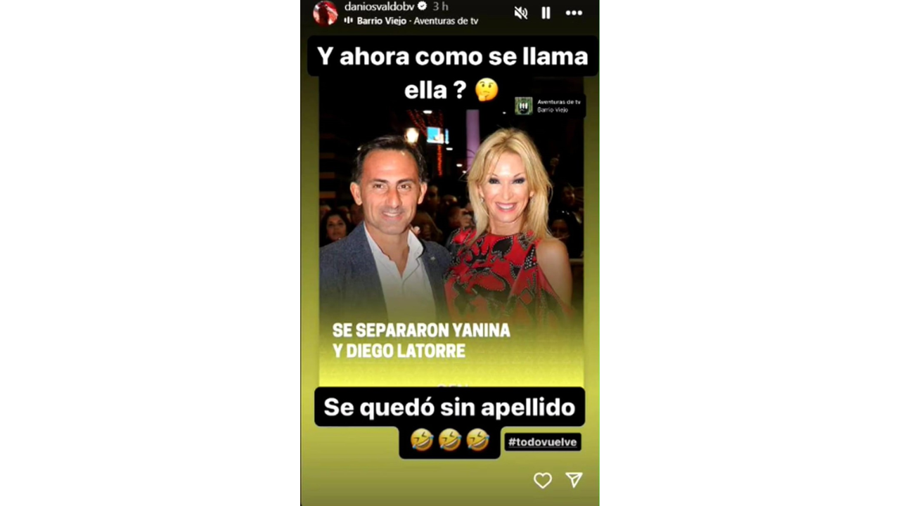 La historia con la que Daniel Osvaldo atacó a Yanina Latorre.