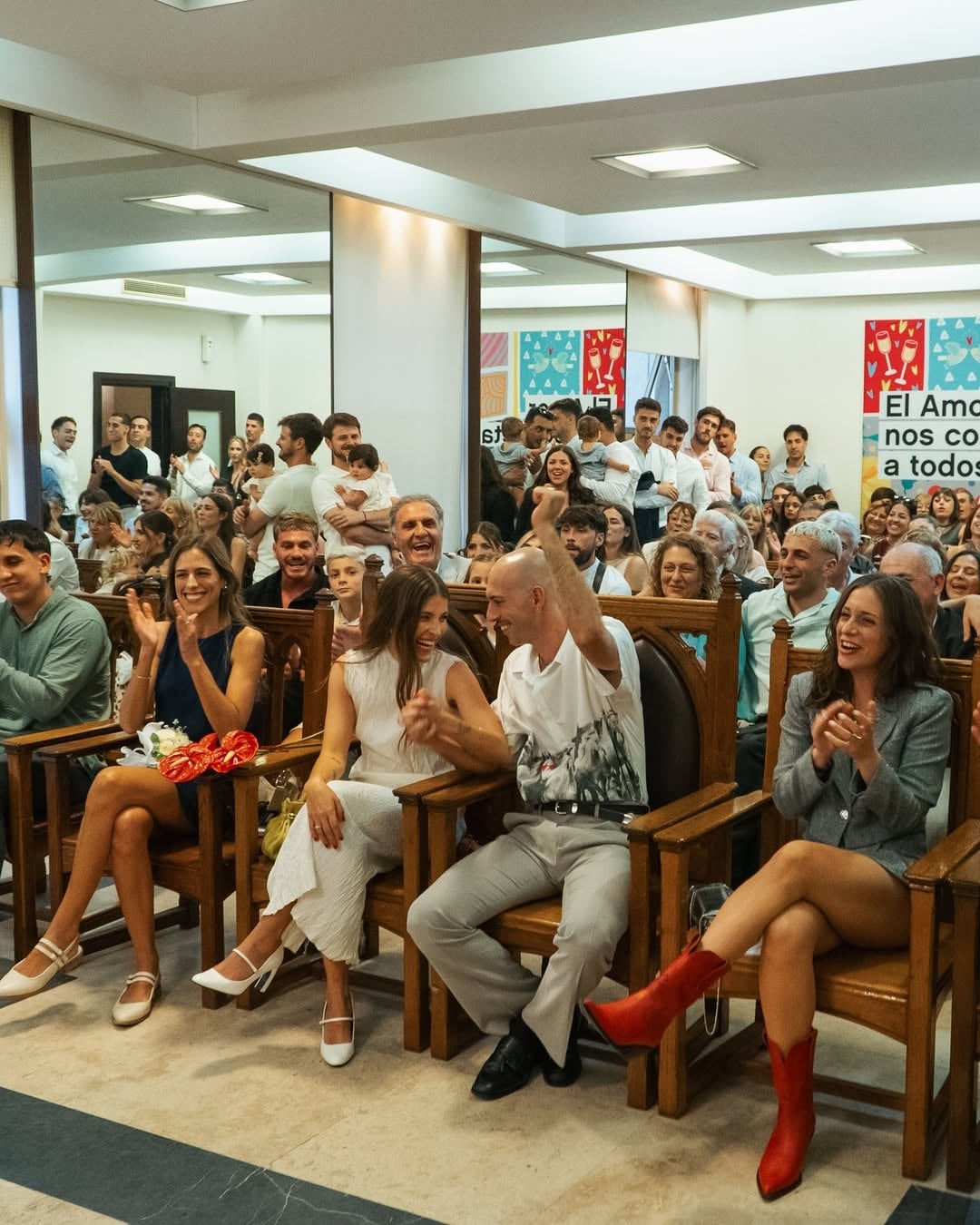 Oscar asistió al casamiento de su hija.