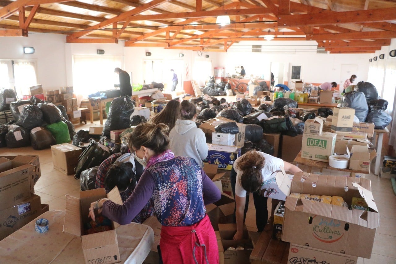 La comunidad de El Calafate reflejó su solidaridad para los damnificados en Chubut.