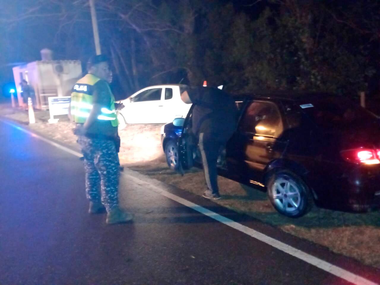 Controles de tránsito en los accesos a Copetonas y Reta