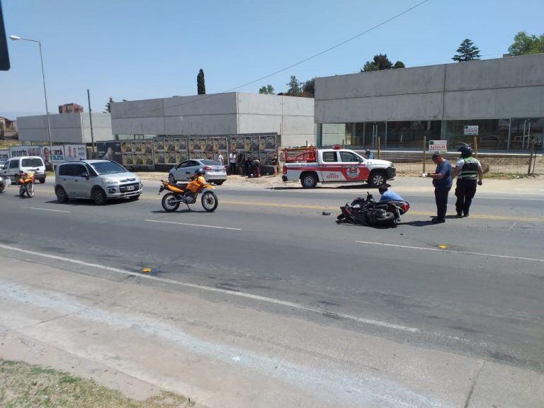 Sucedió en la intersección de Ameghino y Bv. Sarmiento.