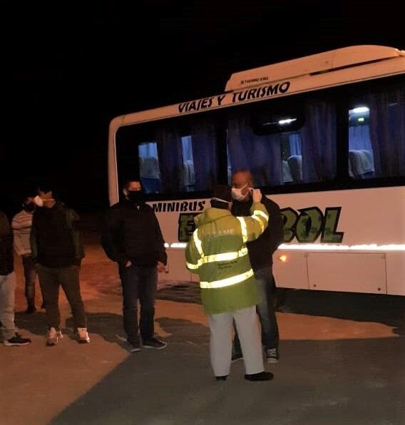 Controles a pescadores en Puerto Belgrano