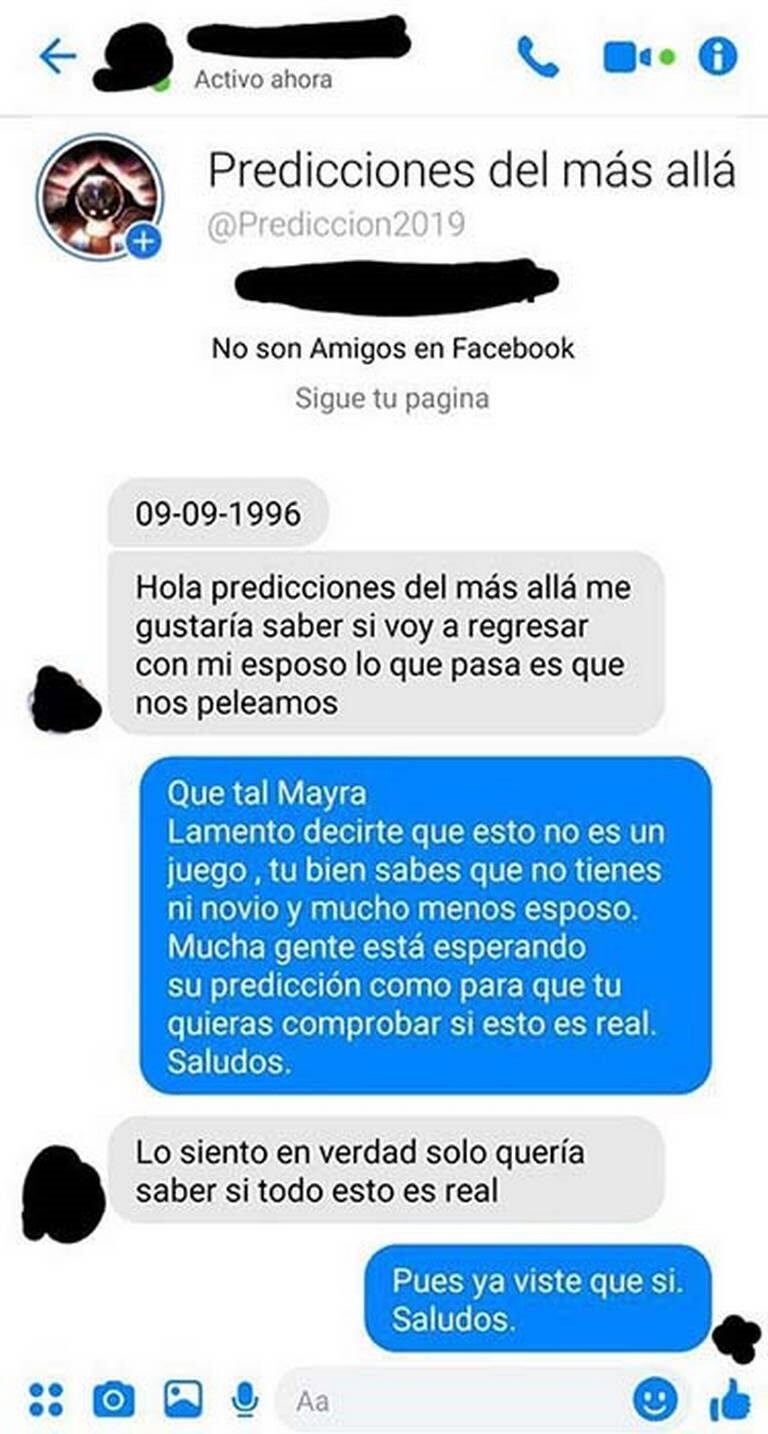 Predicciones en Facebook