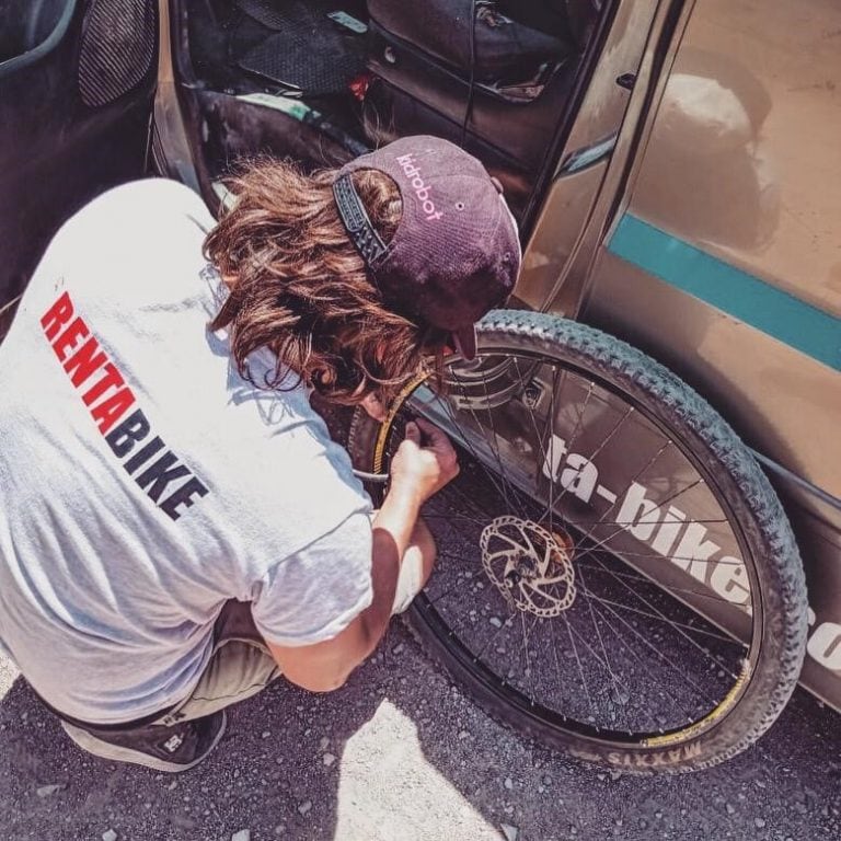 Emanuel Ponce, es único en el alquiler de bicicletas en San Rafael.