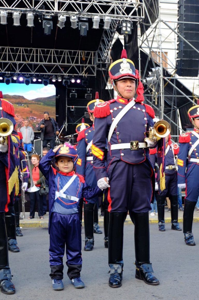 La Fanfarria del Alto Perú en la Plaza San Martín de Azul (Foto: Prensa Granaderos a Caballo).