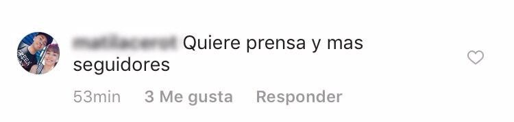 (Comentarios en Instagram)