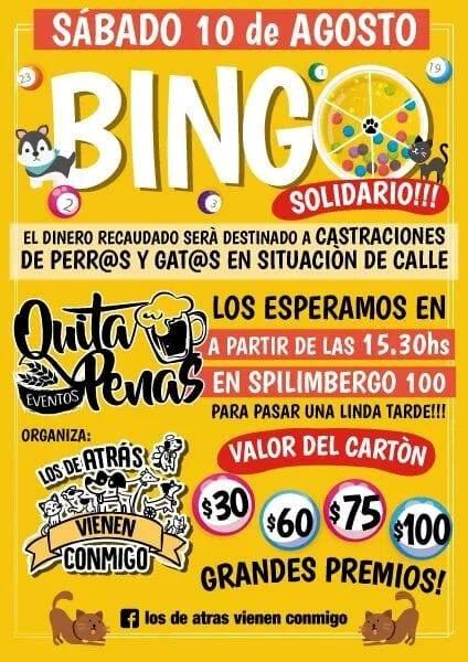 Bingo Solidario en Unquillo.