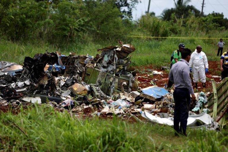 Accidente aéreo en Cuba. Foto: REUTER.