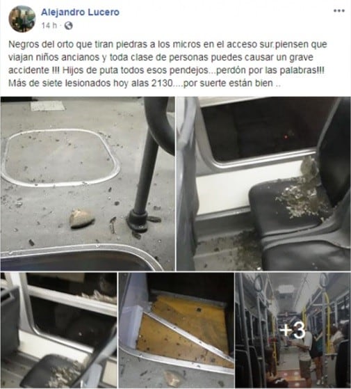 Alejandro Lucero detalló la situación en la redes sociales.