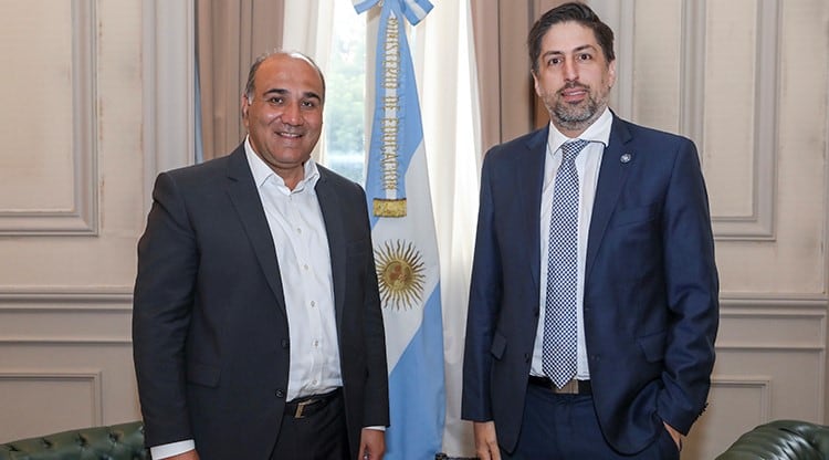 Juan Manzur Junto al Ministro de Educación Nicolás Trotta.