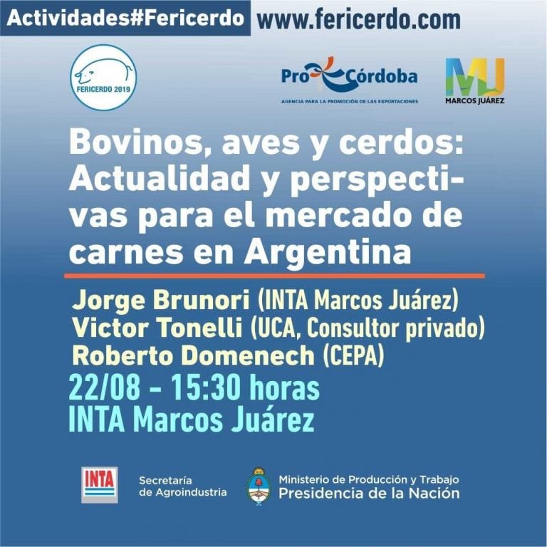 Jornada del jueves 22 en FERICERDO Marcos Juárez.