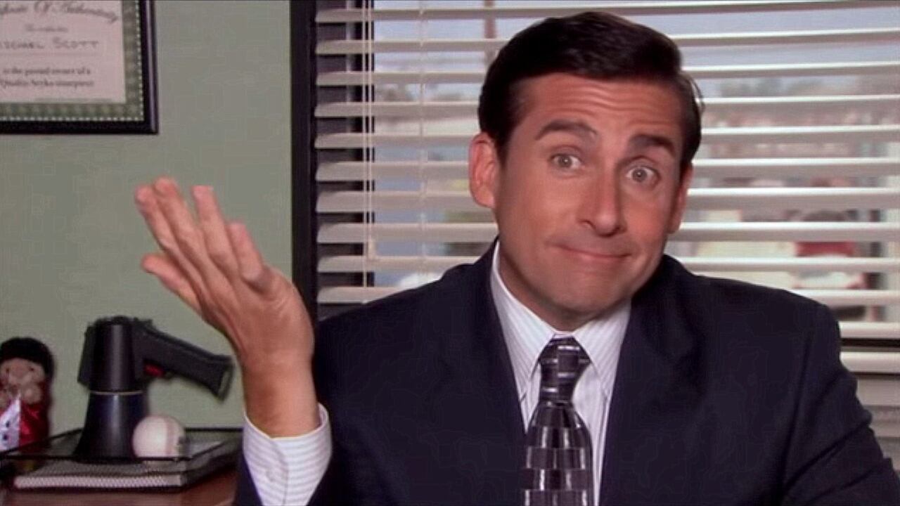 Steve Carell como Michael Scott.