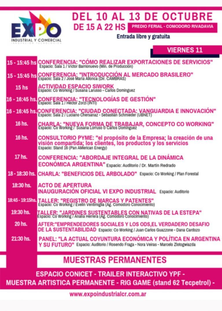 Programa viernes 11 Expo Industrial