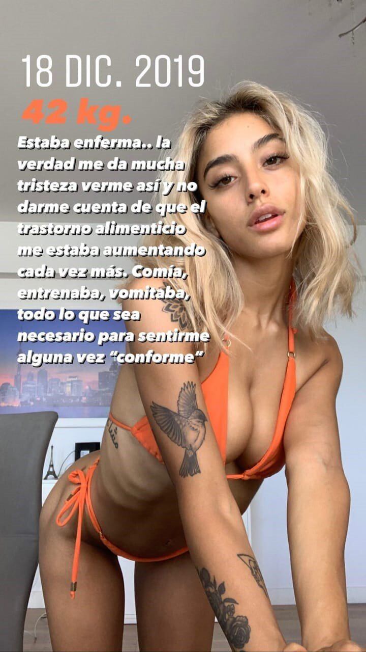 Belén trata de enviar un mensaje de apoyo a través de experiencia. (Instagram/belenegri)