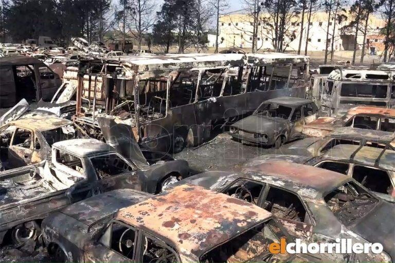 Incendio en el Depósito de Secuestros Judiciales de San Luis.