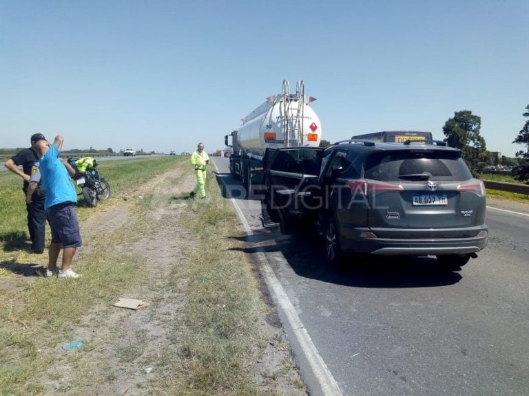 Vucasovich viajaba en una camioneta Toyota.