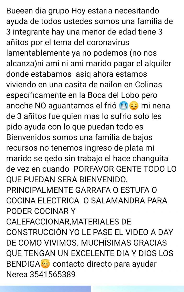 Publicación difundida en redes sociales. (Foto: captura de pantalla / Facebook).