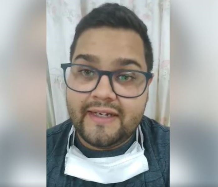 Lucho Franco tiene 27 años y es inspector del servicio internacional de la empresa que une Iguazú con Foz. Es el primer infectado de coronavirus en Iguazú.