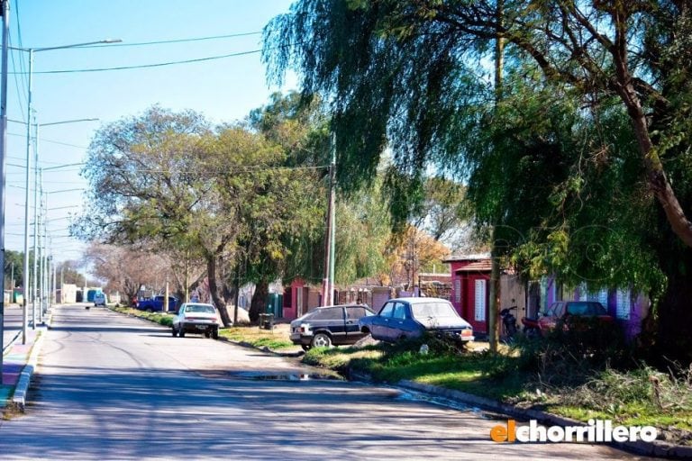 Zona donde auxiliaron a la joven en el barrio 1º de Mayo en San Luis.