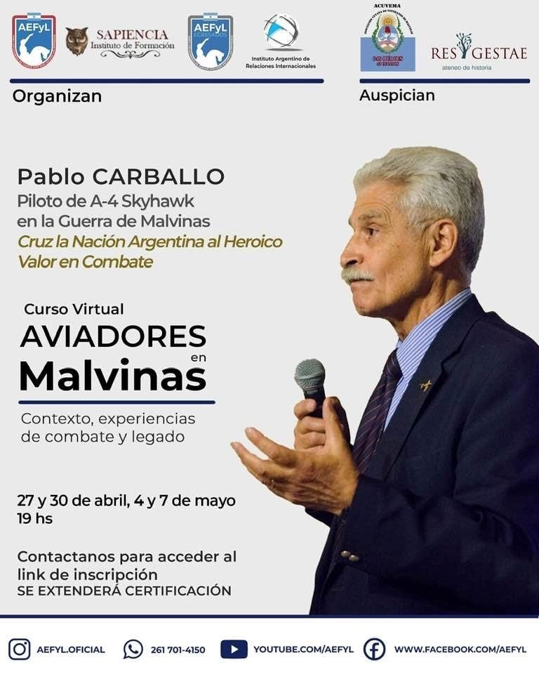 Pablo Carballo, Aviadores en Malvinas