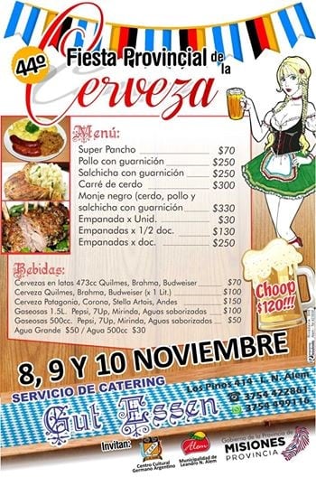 Fiesta Provincial de la Cerveza.