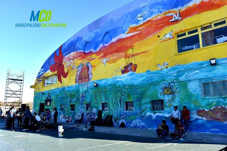 mural del paseo costero