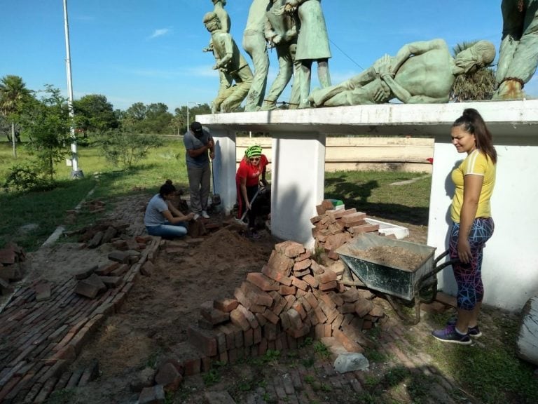 El parque en homenaje a los caídos en la masacre ocurrida en 1976, va a estar listo antes del 24 de marzo, Día de la Memoria, la Verdad y la Justicia.