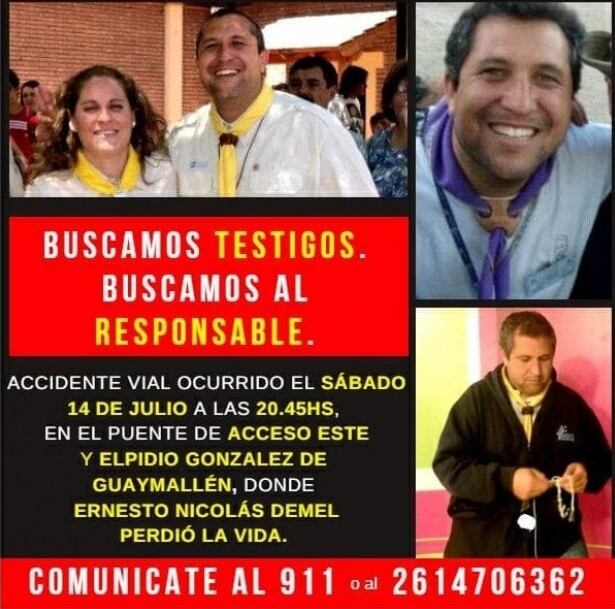 Solicitud de ayuda publicada en las redes.