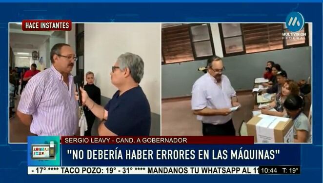 El candidato comentó se algunas personas le dijeron que hubo incongruencias entre lo votado y la boleta impresa.