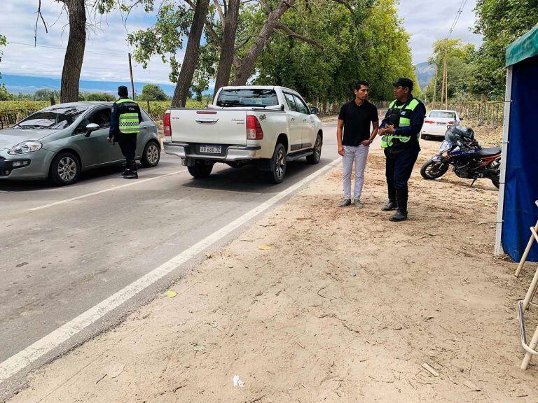 Controles viales en Salta. (Policía de Salta)