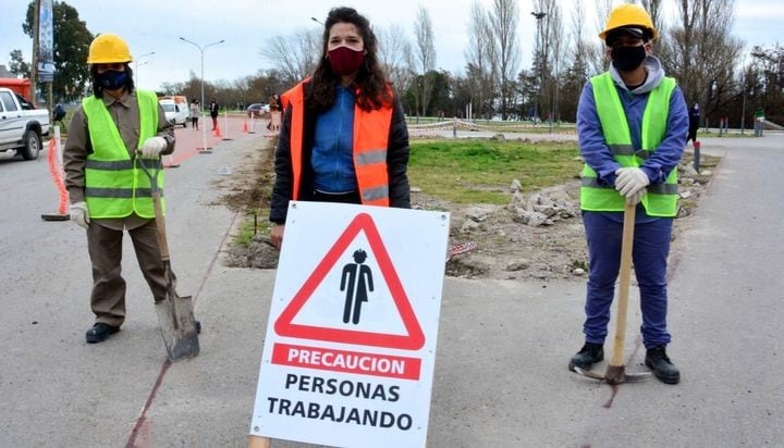 Obra construida por mujeres y disidencias en Viedma (web).