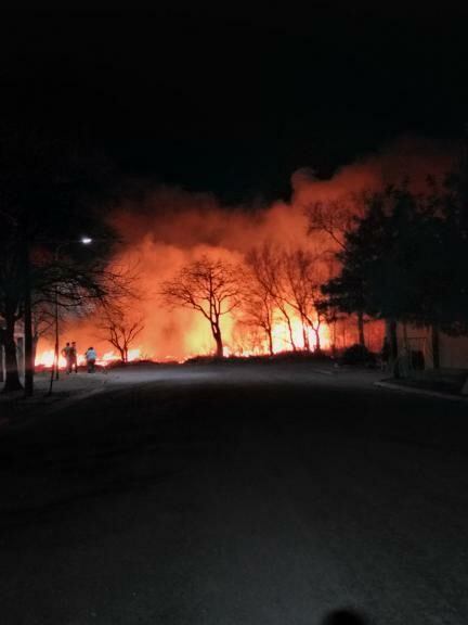 Incendio en un campo de San Francisco