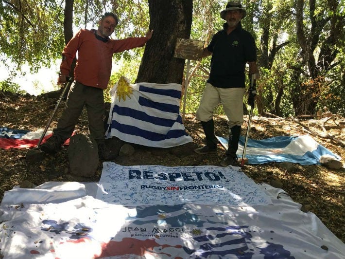 Juan Maggi y Gustavo Zerbino cruzaron Los Andes a caballo.