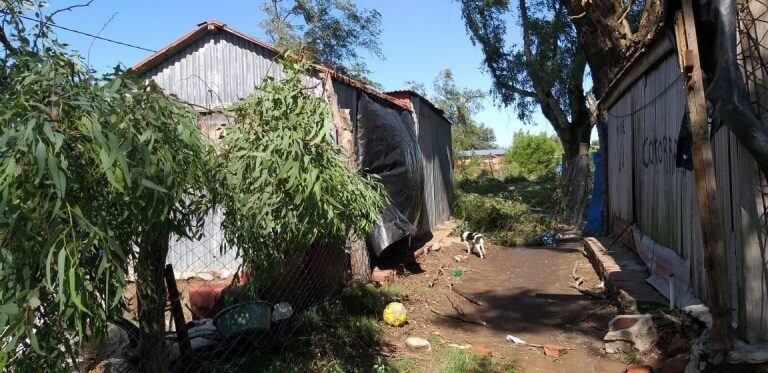 Una fuerte tormenta azotó la localidad de Buena Esperanza.