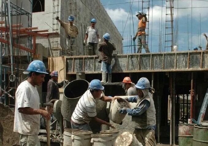 Desde UOCRA se mostraron contentos por la construcción de viviendas sociales.