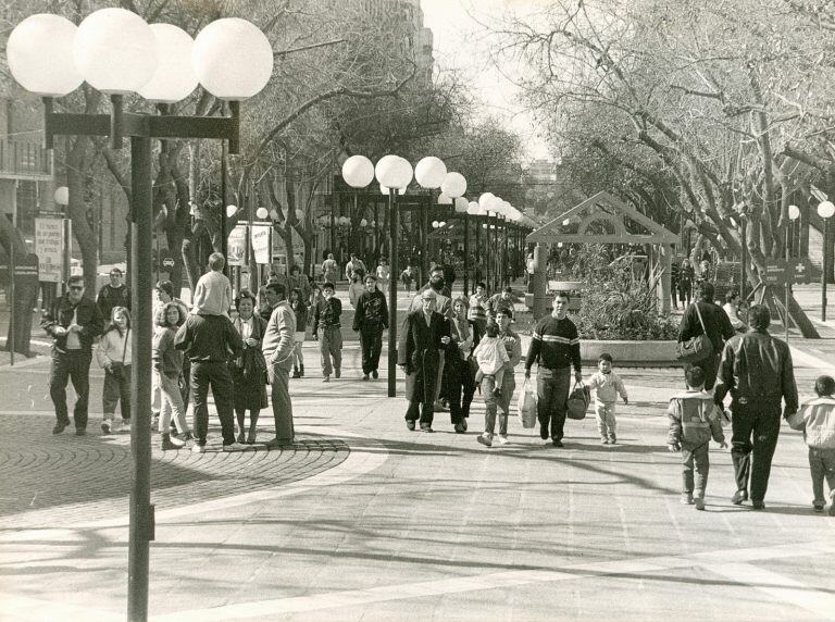 Así lucía el paseo peatonal.