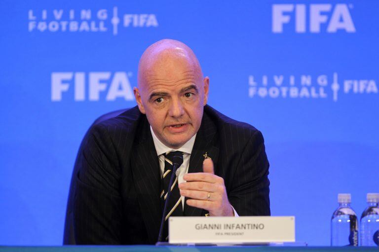 Presidente de la FIFA, Gianni Infantino (AP)