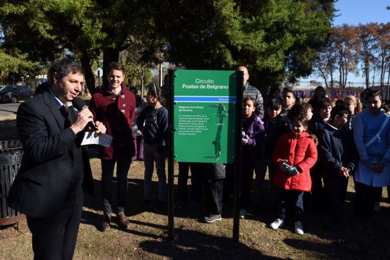 Señalizaron camino de Belgrano en Rosario