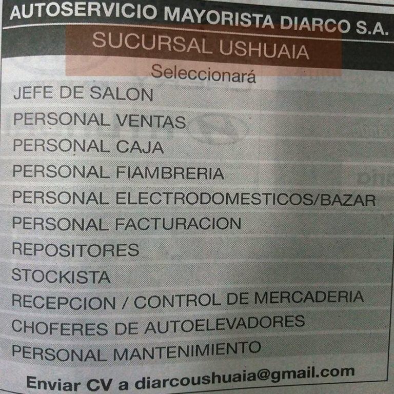 Autoservicio mayorista Diarco.