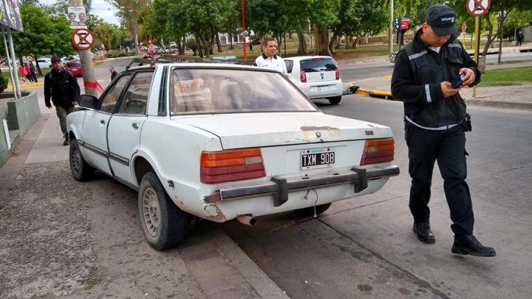 Accidente frente a la Terminal de Carlos Paz